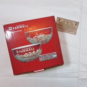 McCormick Farmall Raised Relief Tractor Stoneware Bowl - 16 oz